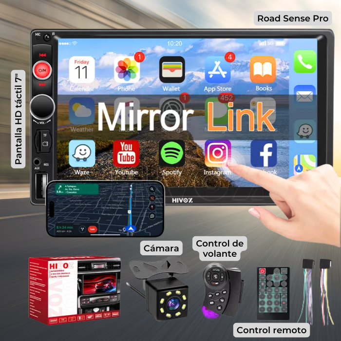 Road Sense Pro: Sistema Inteligente de Entretenimiento + Cámara