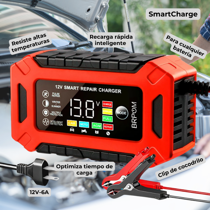 SmartCharge: Cargador de Baterí­as Rápido con Protección y Reparación Inteligente