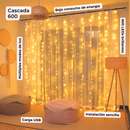 Cascada 600: Cortina de Luces LED - Momentos Brillantes